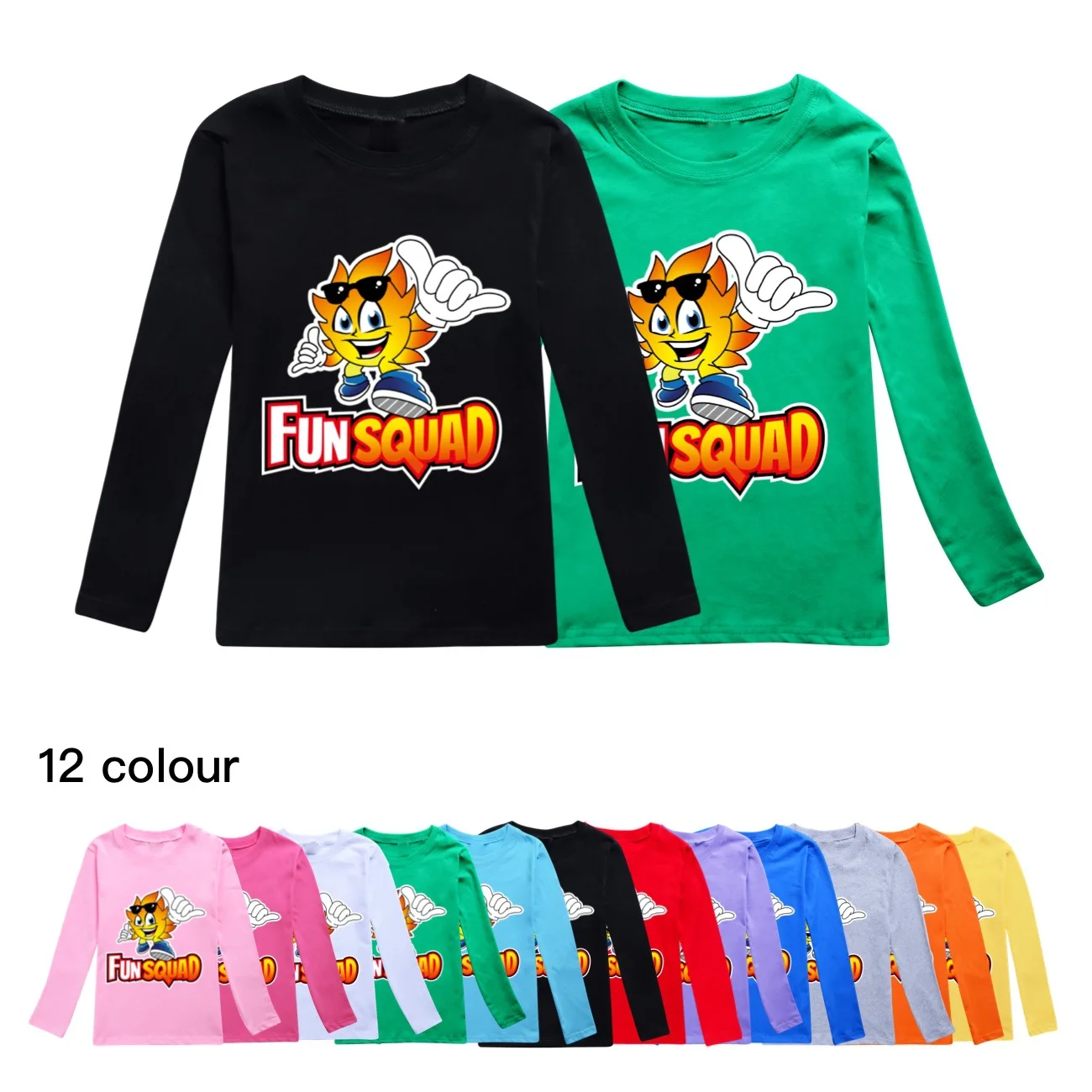 New Spring Summer Boys Clothes Kids Cosplay Fun Squad Gaming Long Sleeve T-shirt Cotton Casual Children Pullover Girls Tees Tops
New Spring Summer Boys Clothes Kids Cosplay Fun Squad Gaming Long Sleeve T-shirt Cotton Casual Children Pullover Girls Tees Tops