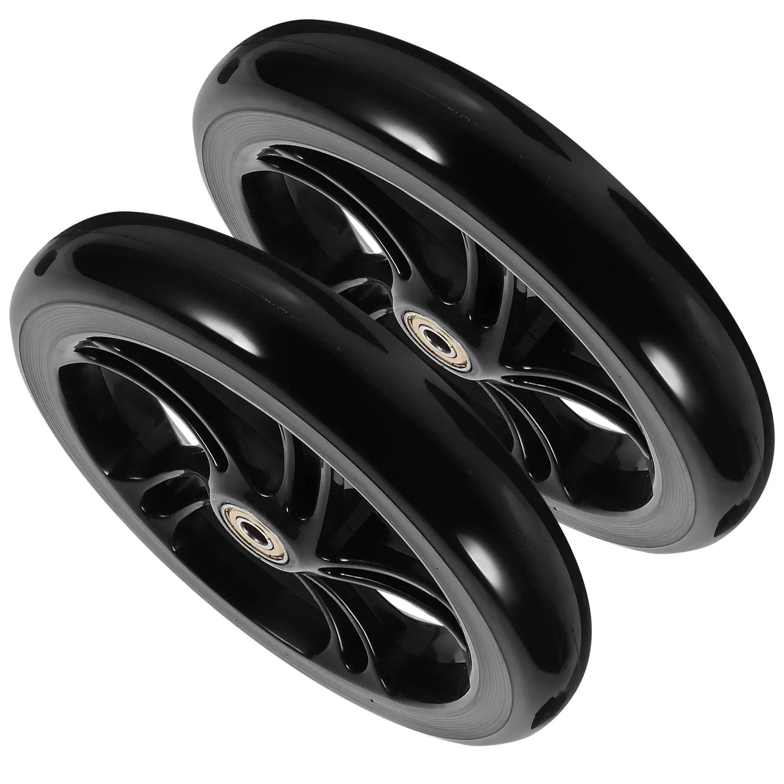 2Pcs Professional Scooter Wheels Wear-Resistant PU Replacement Wheels for Kick Scooter Skateboard Wheelchair Smooth Rolling
2Pcs Professional Scooter Wheels Wear-Resistant PU Replacement Wheels for Kick Scooter Skateboard Wheelchair Smooth Rolling