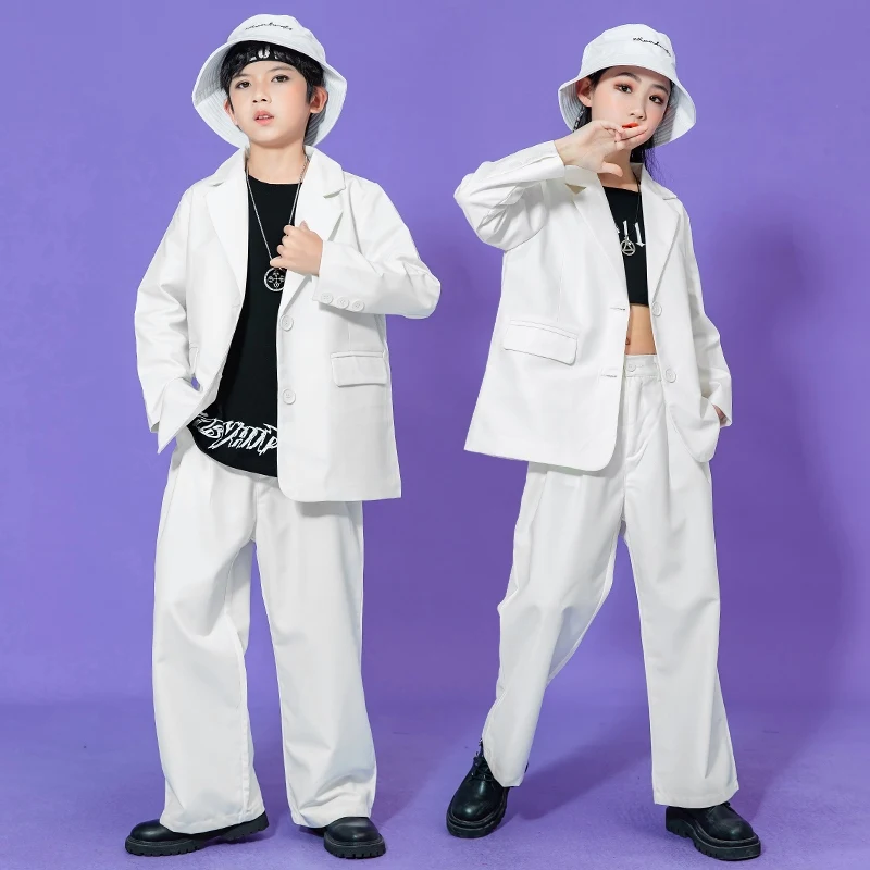 Street Dance Costume Girls Hip Hop Outfit Boy Popping White Suit Dancer Team Stage Outfit Children Clothing Jazz Streetwear 2606
Street Dance Costume Girls Hip Hop Outfit Boy Popping White Suit Dancer Team Stage Outfit Children Clothing Jazz Streetwear 2606
