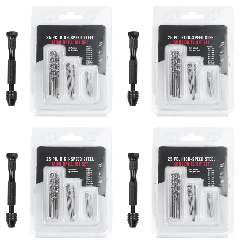 【HOT】Hand Twist Drill Bits Set, Mini Hand Spiral Drill With 100Pcs 0.3Mm To 3.0Mm Micro-Drill Bits (Black)
【HOT】Hand Twist Drill Bits Set, Mini Hand Spiral Drill With 100Pcs 0.3Mm To 3.0Mm Micro-Drill Bits (Black)