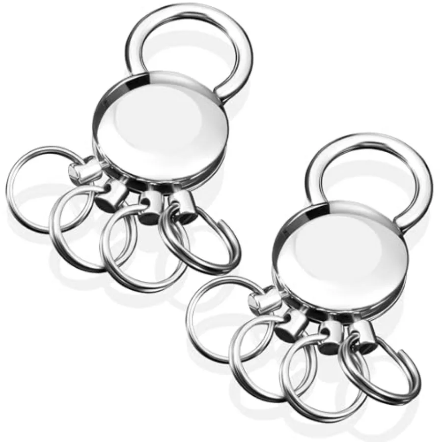 2 Pcs Detachable Key Holder Keychain Accessory Men with 4 Split Rings Buckle Waist Hanging Name Round Multi Keychain Spider Key
2 Pcs Detachable Key Holder Keychain Accessory Men with 4 Split Rings Buckle Waist Hanging Name Round Multi Keychain Spider Key