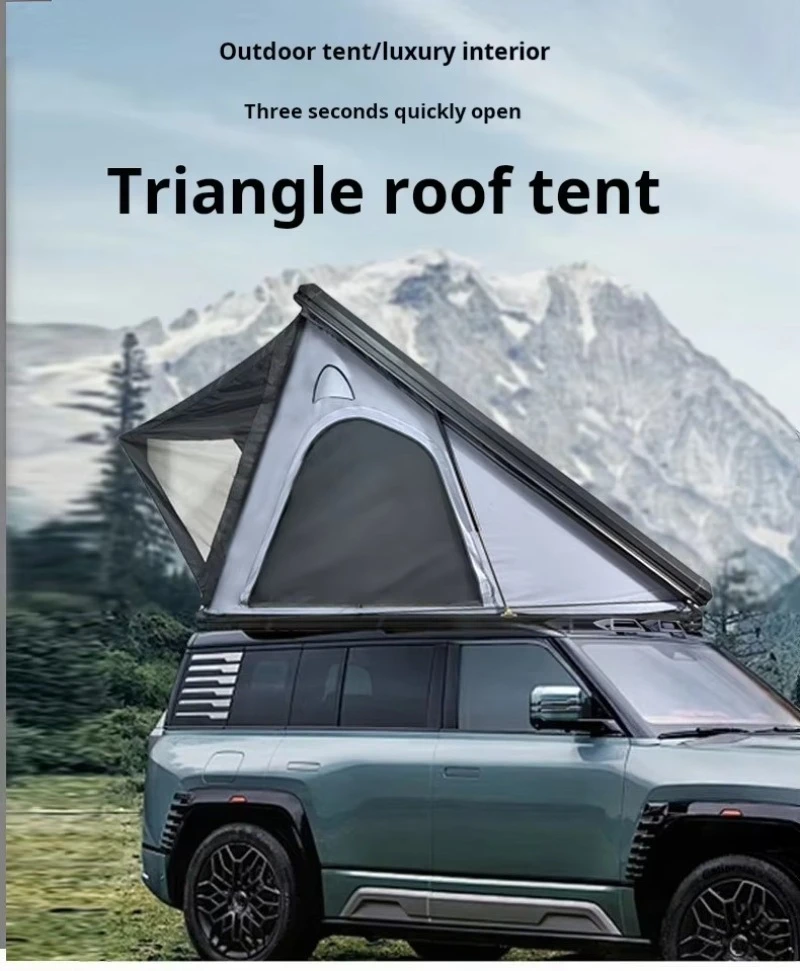 Outdoor Camping Triangle Roof Top Tent Hardshell Slim Aluminum Oxford Four-season Quick Automatic Opening Steel Pole Car Rooftop
Outdoor Camping Triangle Roof Top Tent Hardshell Slim Aluminum Oxford Four-season Quick Automatic Opening Steel Pole Car Rooftop
