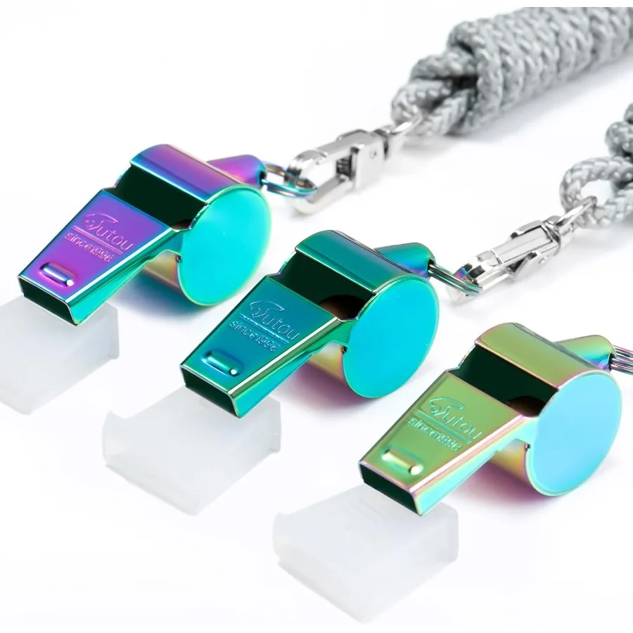 Свисток из нержавеющей стали, спортивный свисток для тренеров со шнурком, громкий четкий звуковой свисток, идеально подходящий для тренеров, судей и официальных
Свисток из нержавеющей стали, спортивный свисток для тренеров со шнурком, громкий четкий звуковой свисток, идеально подходящий для тренеров, судей и официальных