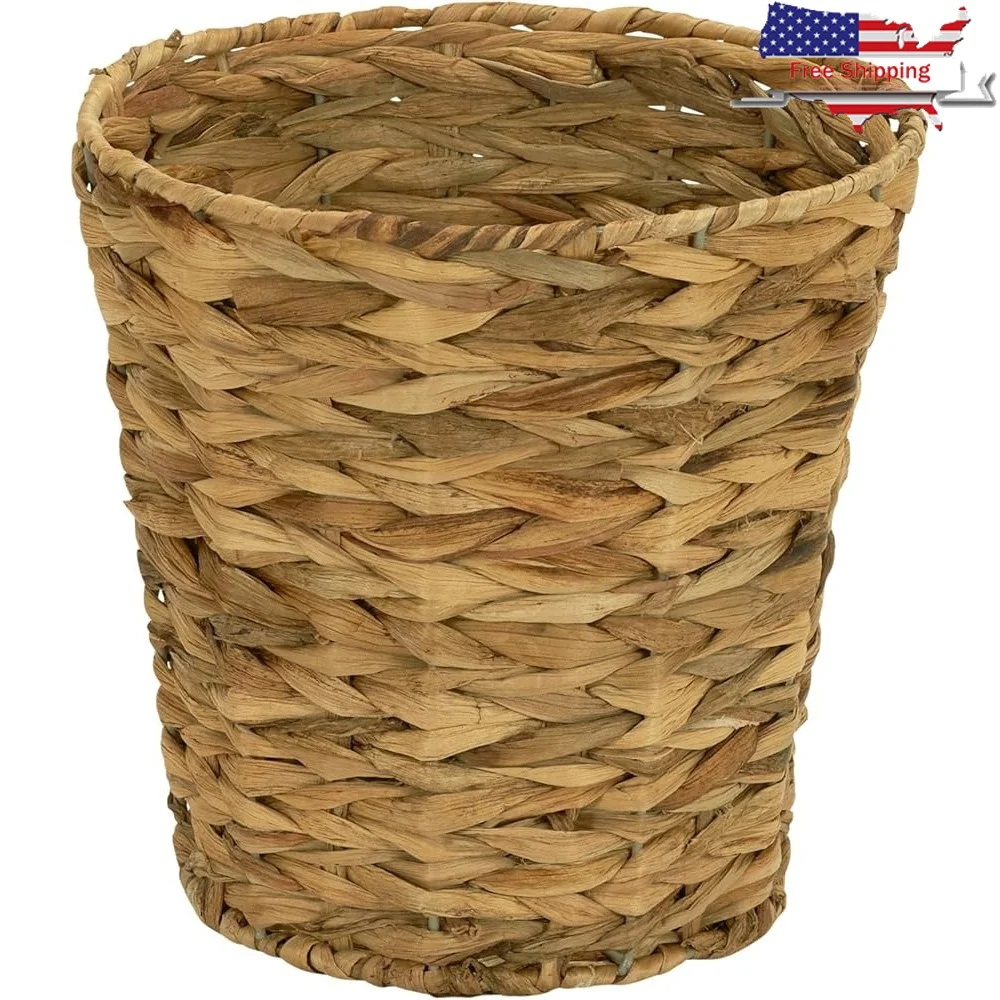 Wicker Waste Basket Hand-Braided Banana Leaf Storage Bin Decorative Trash Can Bedroom Bathroom Office Living Room
Wicker Waste Basket Hand-Braided Banana Leaf Storage Bin Decorative Trash Can Bedroom Bathroom Office Living Room