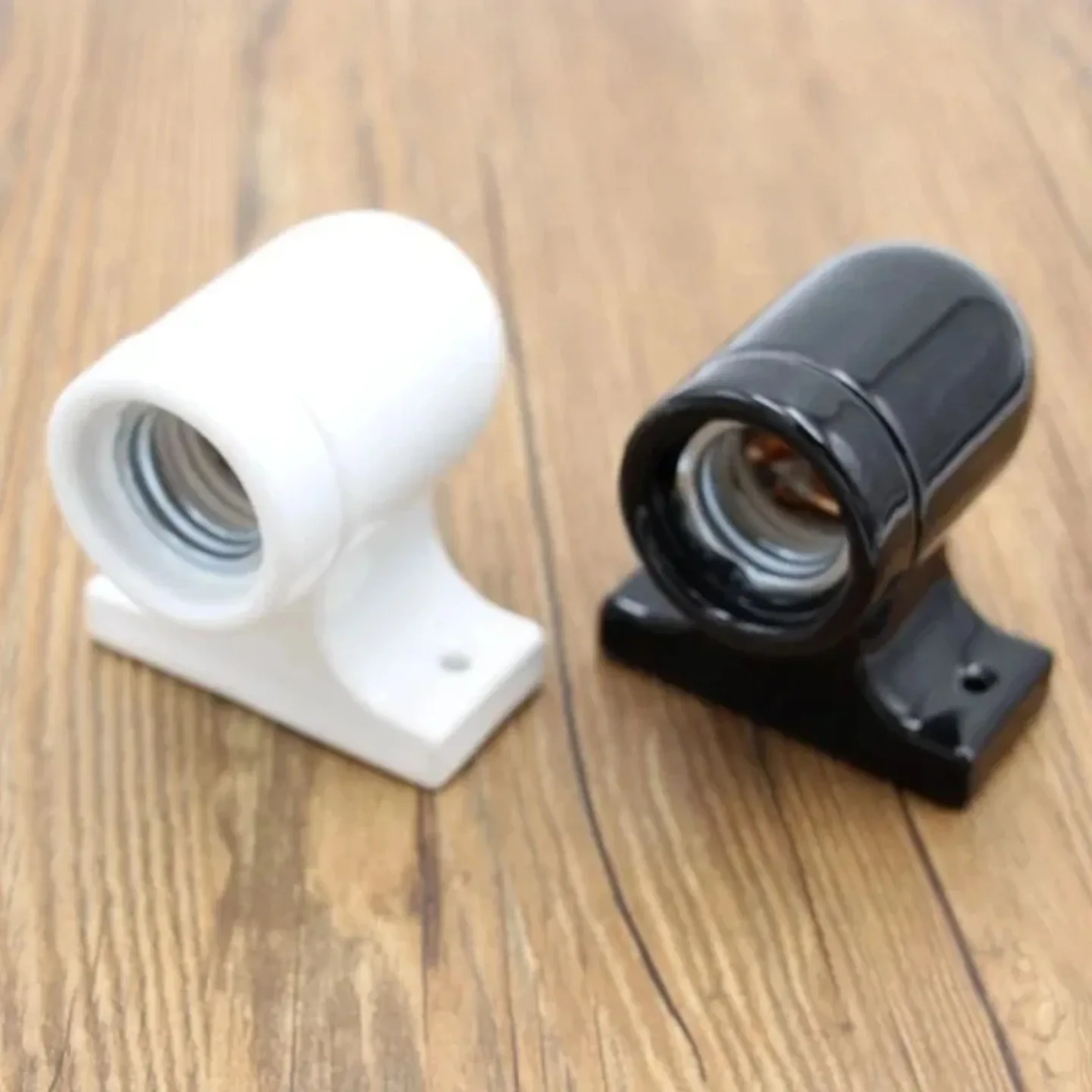 Ceramic Wall Lamp Base E27 Bulb Socket Holder, Glossy Finish Wall Mounted Light Fixture for Home Decor, White/Black
Ceramic Wall Lamp Base E27 Bulb Socket Holder, Glossy Finish Wall Mounted Light Fixture for Home Decor, White/Black