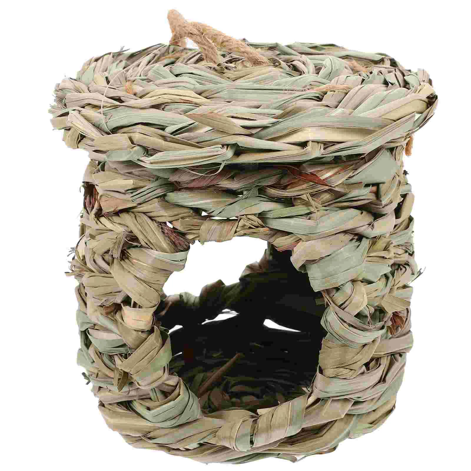 Natural Grass Handwoven Double Entrance Lantern Bird Nest Warm Hanging Breeding House for Garden Birds Straw Woven Nesting
Natural Grass Handwoven Double Entrance Lantern Bird Nest Warm Hanging Breeding House for Garden Birds Straw Woven Nesting