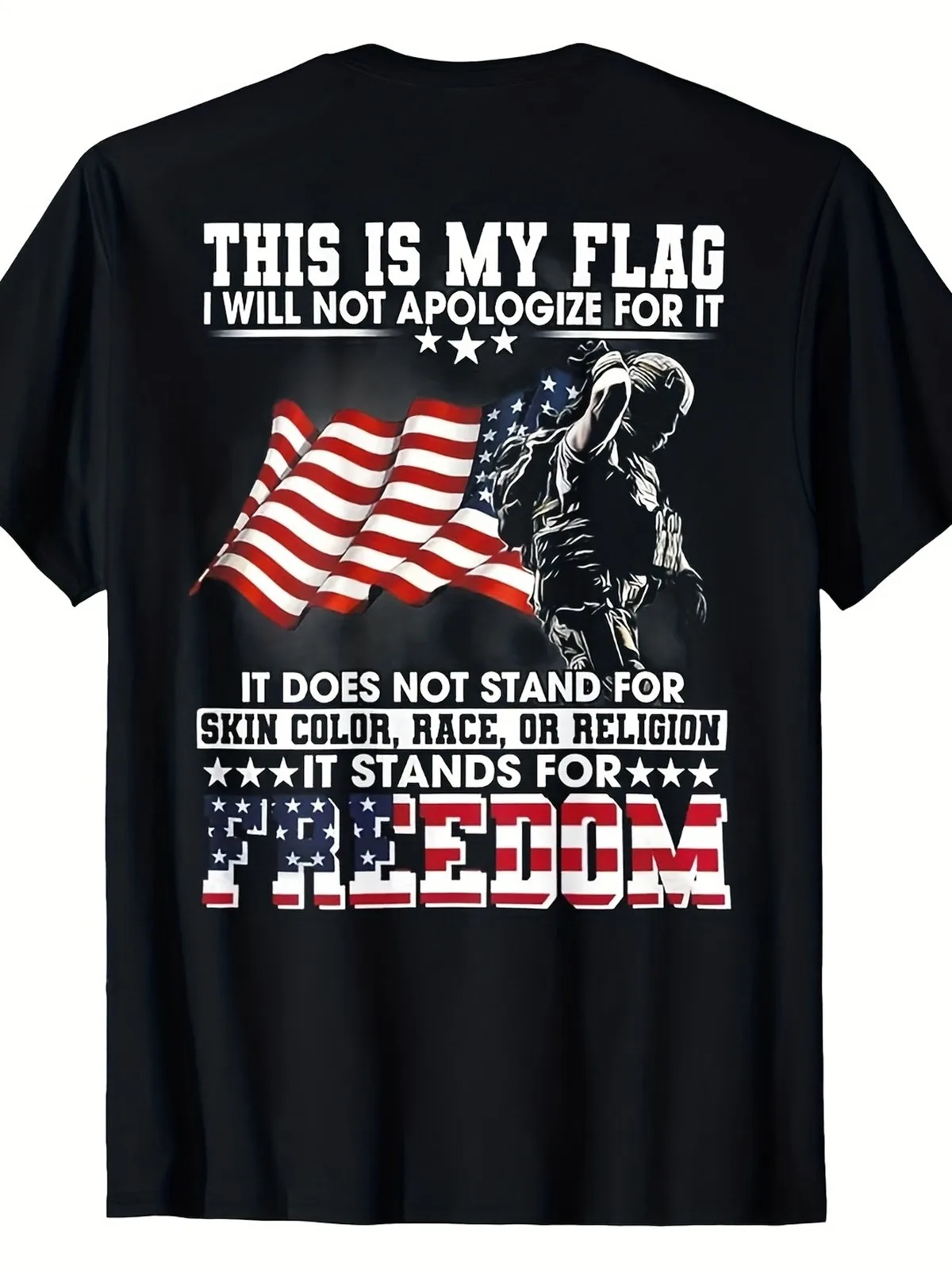This Is My Flag I Will Not Apologize Graphic Tee - Patriotic Freedom T-Shirt
This Is My Flag I Will Not Apologize Graphic Tee - Patriotic Freedom T-Shirt