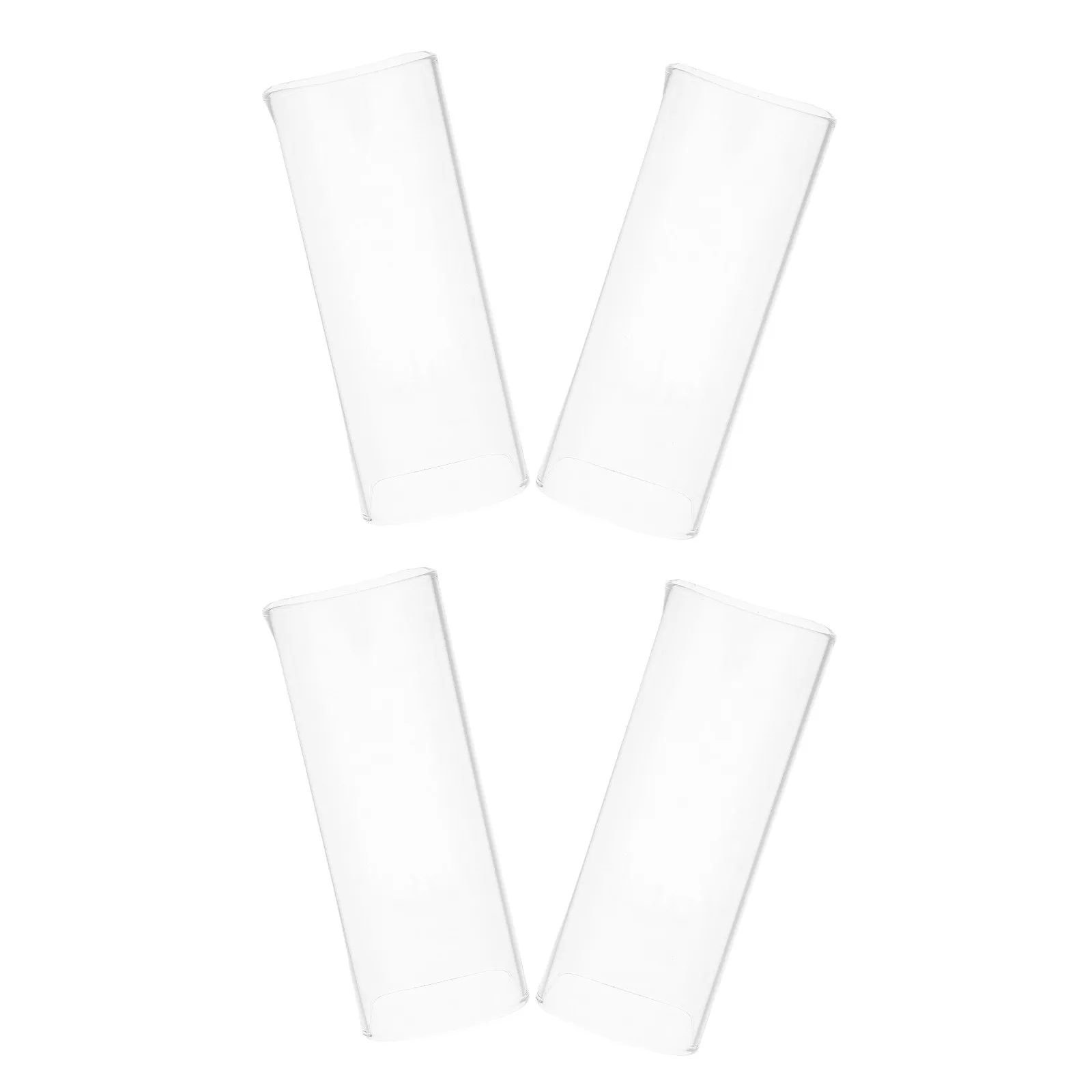 4Pcs Transparent Windproof Glass Lampshade Open-Ended Cylindrical Design Heat-Resistant Glass Cylinder Holder
4Pcs Transparent Windproof Glass Lampshade Open-Ended Cylindrical Design Heat-Resistant Glass Cylinder Holder