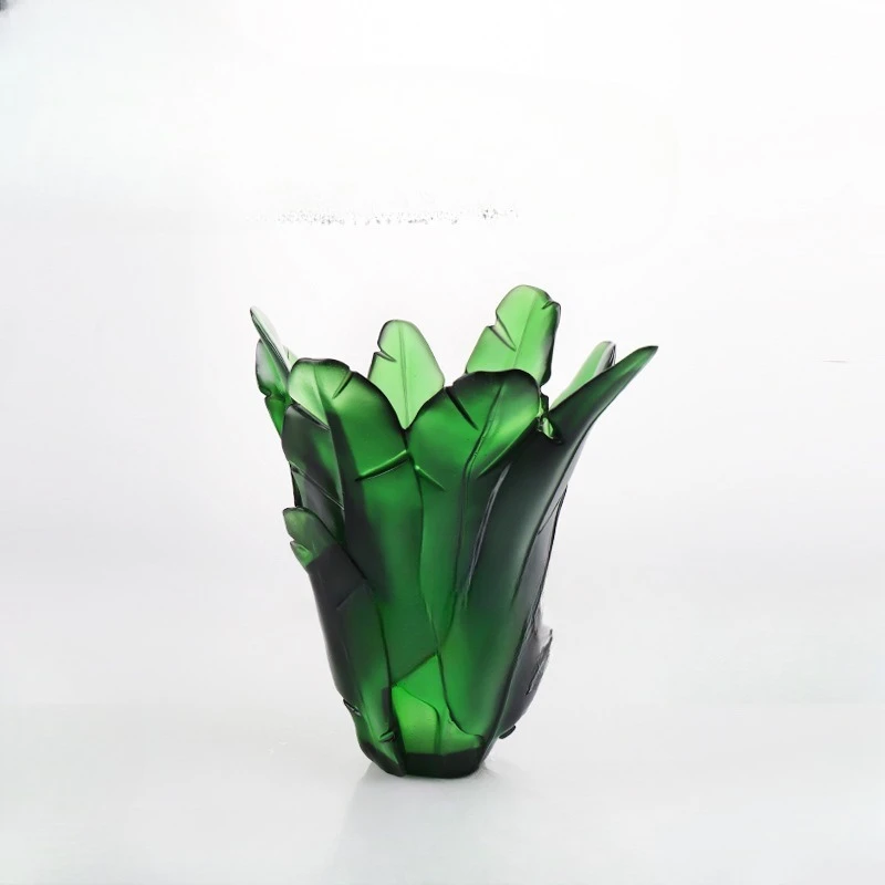 High-grade glazed banana leaf vase ornament, living room flower arrangement moving ceremony, living room office decoration
High-grade glazed banana leaf vase ornament, living room flower arrangement moving ceremony, living room office decoration