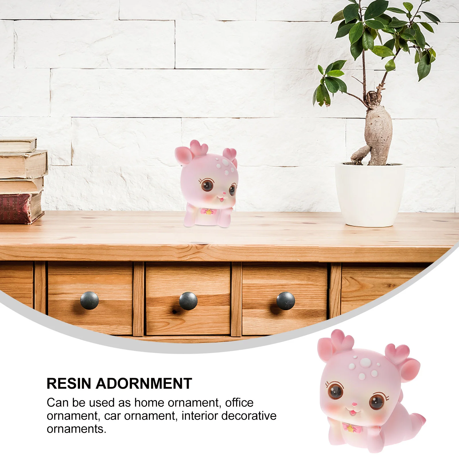 Adorable Resin Deer Statue Fawn Design Home Ornament Car Interior Desktop Decoration Deer Figurines Resin Adornment 
Adorable Resin Deer Statue Fawn Design Home Ornament Car Interior Desktop Decoration Deer Figurines Resin Adornment
