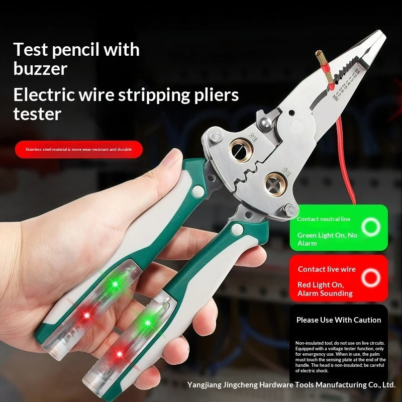 Multifunctional Folding Wire Stripper With Electric Pen, Wire Stripping Pliers, Electrician'S Scissors, Wire Cutting Tool, Wire
Multifunctional Folding Wire Stripper With Electric Pen, Wire Stripping Pliers, Electrician'S Scissors, Wire Cutting Tool, Wire