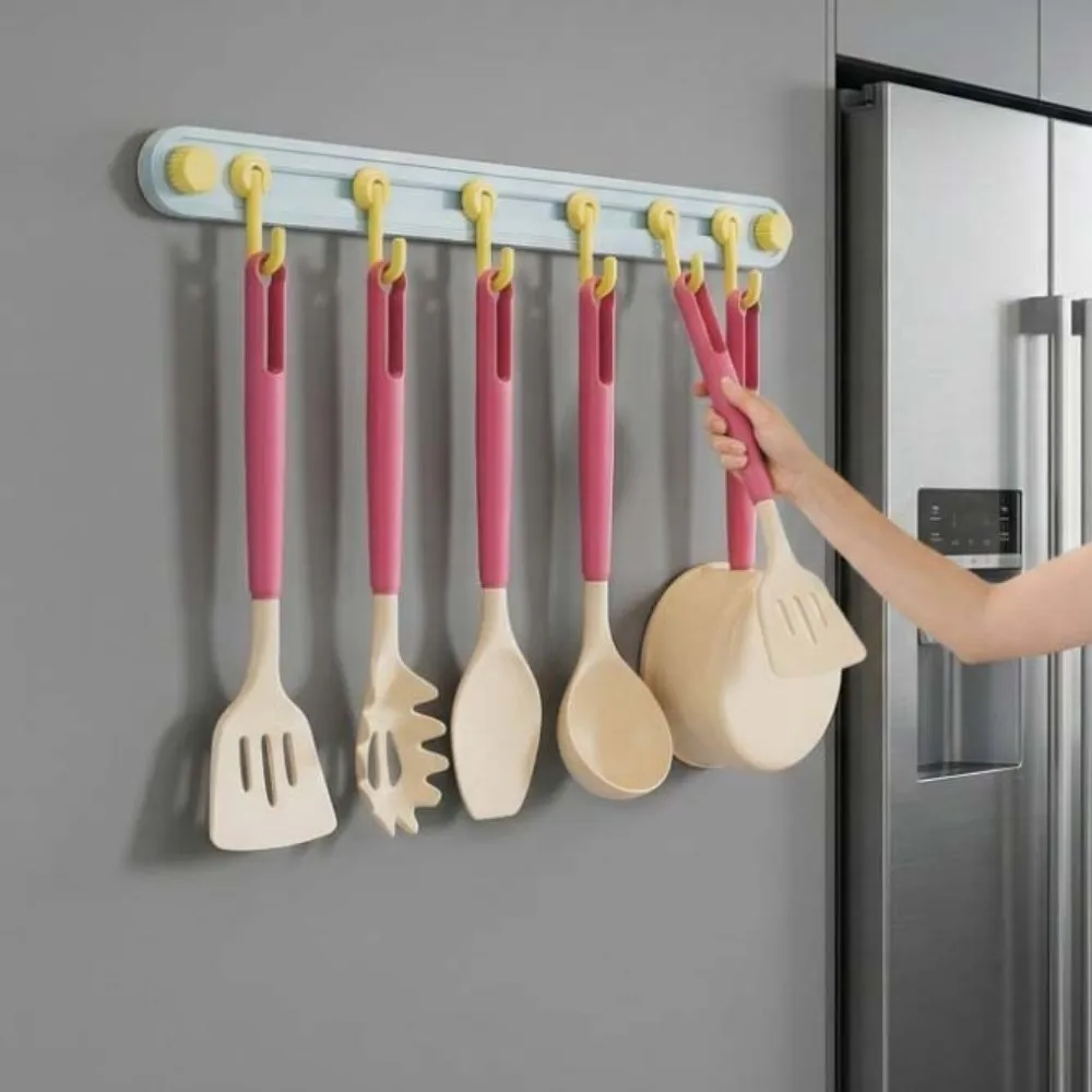 Plastic Suction Cup Hooks Non-Marking Dopamine Candy Color Towel 6 Head Hooks Waterproof Space Saving Kitchen Storage Hooks
Plastic Suction Cup Hooks Non-Marking Dopamine Candy Color Towel 6 Head Hooks Waterproof Space Saving Kitchen Storage Hooks