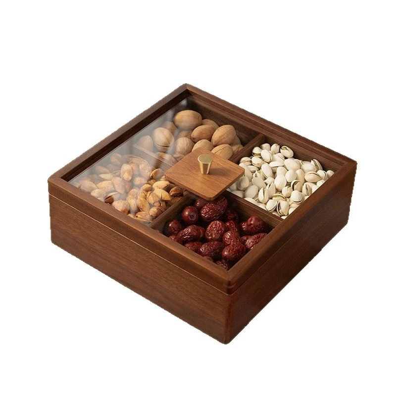 Solid wood dried fruit box snacks display solid wood nuts fruit fruits plates living room coffee table household plate
Solid wood dried fruit box snacks display solid wood nuts fruit fruits plates living room coffee table household plate