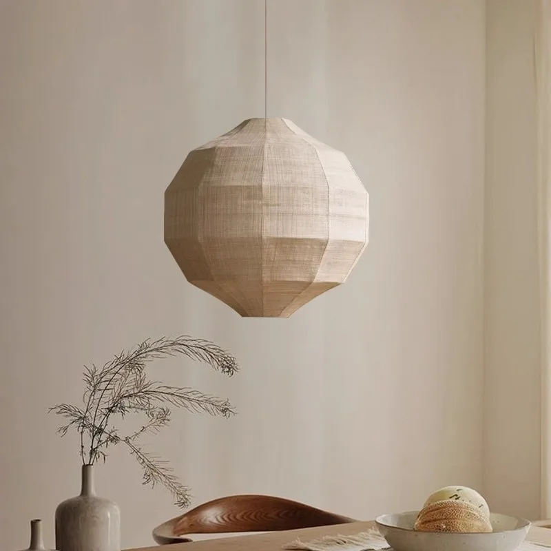 Wabi Sabi Style Cloth Pendant Lights Japanese Retro Living Room Zen Spirit Tea Room Homestay Restaurant LED Hanging Linen Lamps
Wabi Sabi Style Cloth Pendant Lights Japanese Retro Living Room Zen Spirit Tea Room Homestay Restaurant LED Hanging Linen Lamps