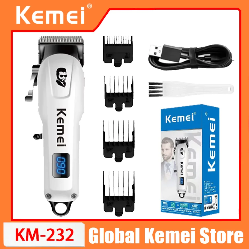 Kemei KM-232 Mini Electric Hair Clipper Small Hair Cutting Machine for Men Hair Trimmer Professional Haircut Rechargeable
Kemei KM-232 Mini Electric Hair Clipper Small Hair Cutting Machine for Men Hair Trimmer Professional Haircut Rechargeable