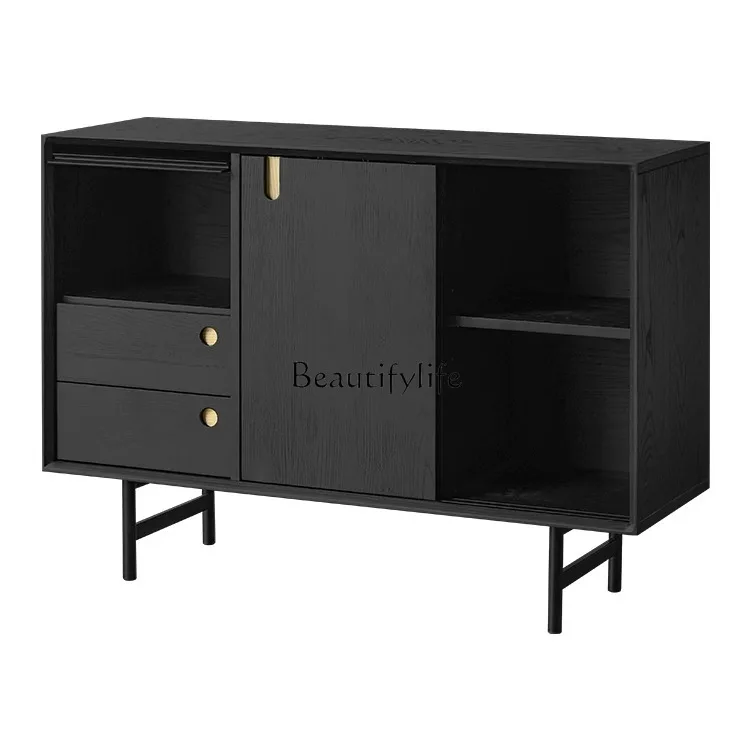 Solid wood dining side cabinet living room wall integrated decorative locker
Solid wood dining side cabinet living room wall integrated decorative locker