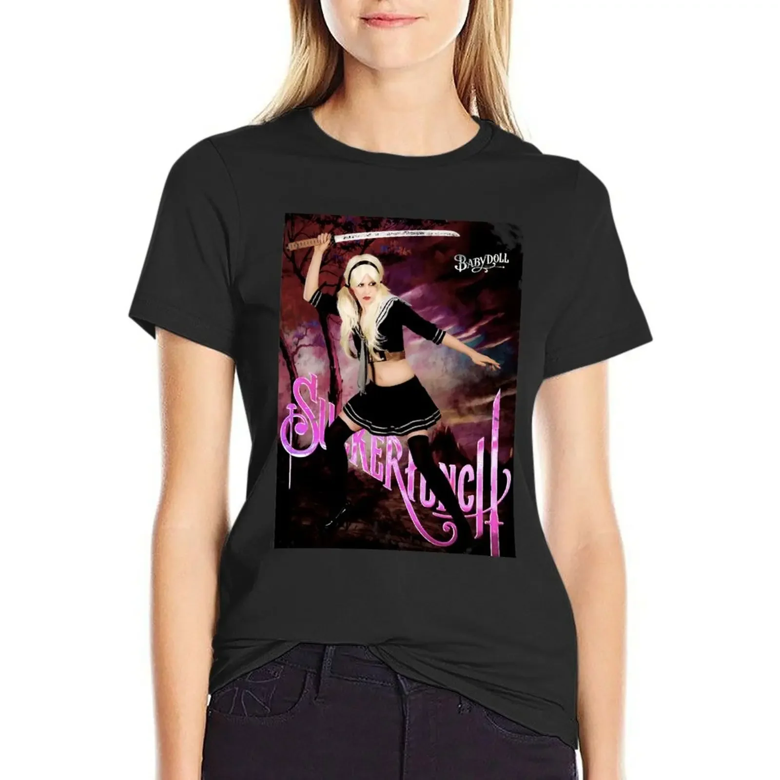 Babydoll T-Shirt summer clothes heavyweights quick-drying black t-shirts for Women
Babydoll T-Shirt summer clothes heavyweights quick-drying black t-shirts for Women