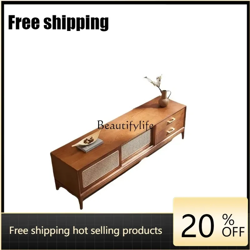 X4 Solid wood rattan TV cabinet Japanese simple homestay creative rattan storage storage cabinet
X4 Solid wood rattan TV cabinet Japanese simple homestay creative rattan storage storage cabinet