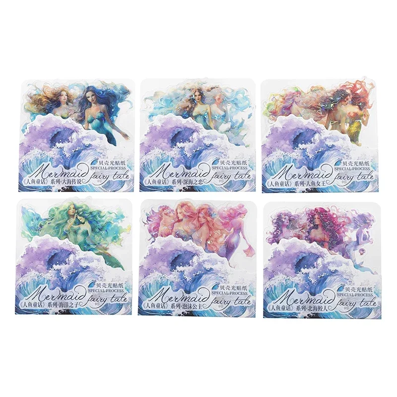5Sheets Sticker Mermaid Fairy Tale Material Handbook Legend Decoration Mermaid Crafts Background Scrapbooking 132*110MM
5Sheets Sticker Mermaid Fairy Tale Material Handbook Legend Decoration Mermaid Crafts Background Scrapbooking 132*110MM