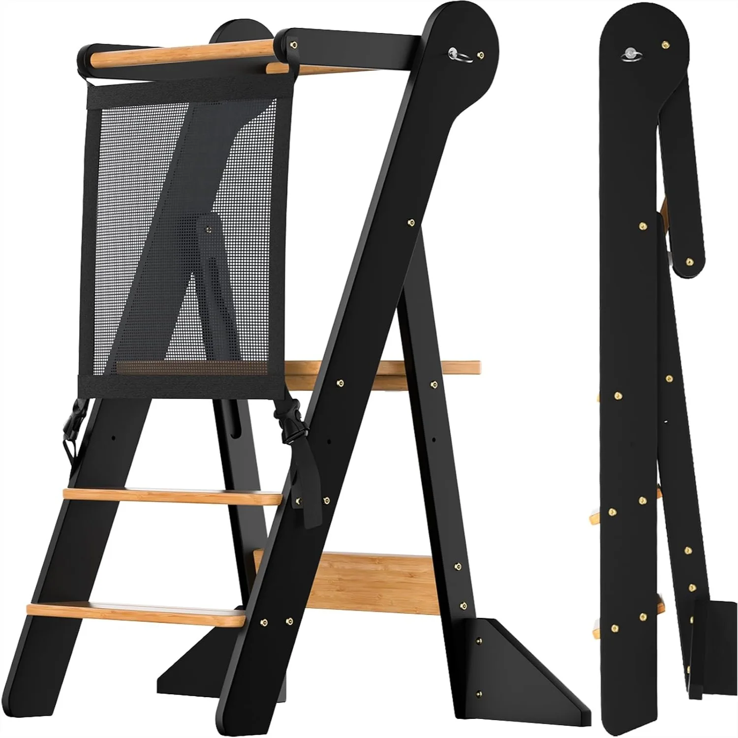 Foldable Toddler Standing Tower with Safety Net, Adjustable Height Step Stool for Learning and Cooking, Ages 18 Months to 6
Foldable Toddler Standing Tower with Safety Net, Adjustable Height Step Stool for Learning and Cooking, Ages 18 Months to 6