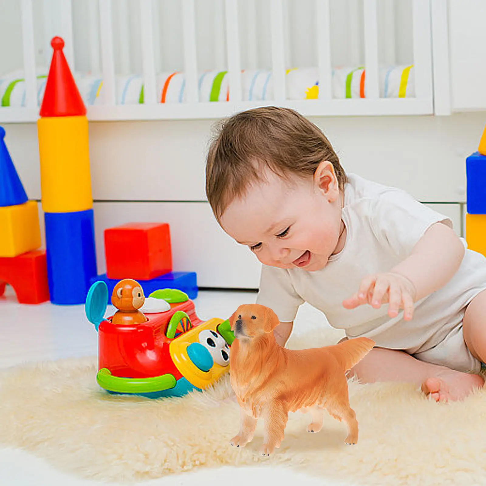 Realistic Golden Retriever Simulation Animal Decoration for Bedroom Playroom Study Garden Educational Cognitive Development
Realistic Golden Retriever Simulation Animal Decoration for Bedroom Playroom Study Garden Educational Cognitive Development