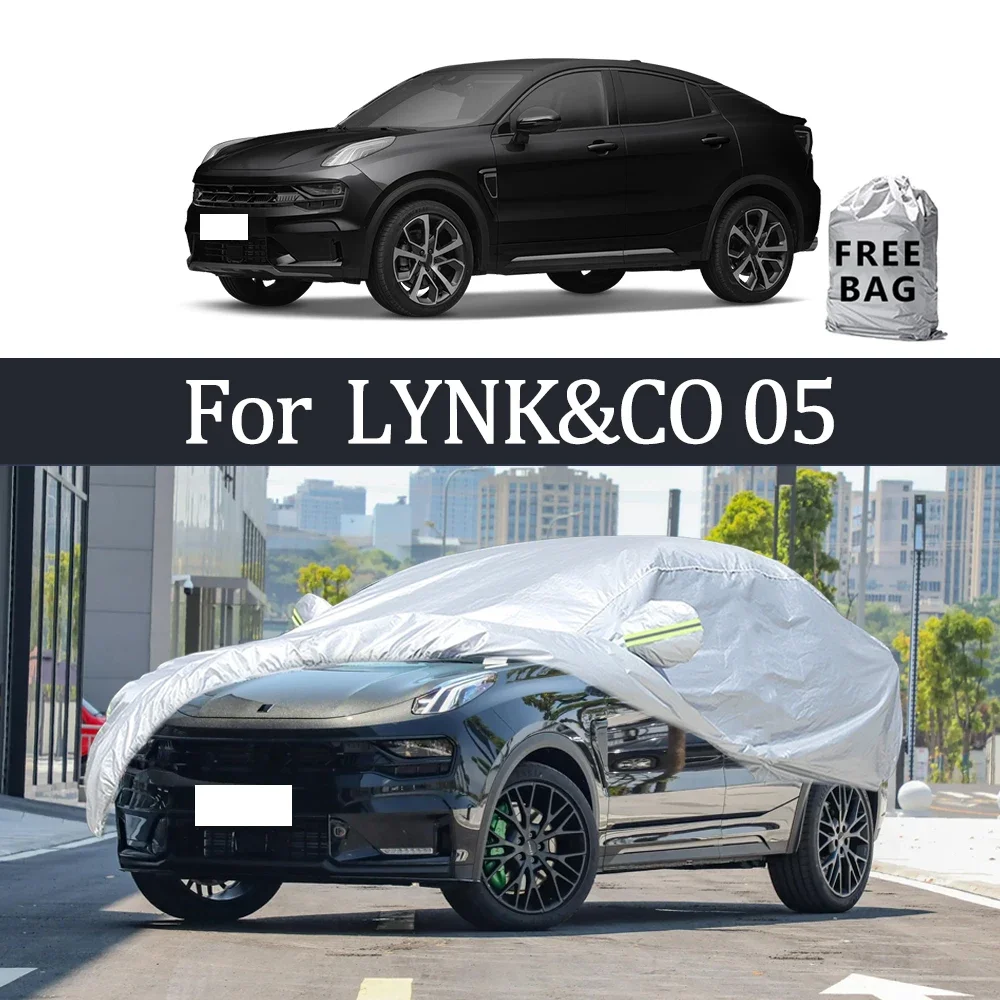 Для LYNK & CO 05, автомобильный чехол, уличные защитные чехлы, снежный солнцезащитный козырек, водонепроницаемый, пылезащитный, внешние УФ-аксессуары для автомобиля
Для LYNK & CO 05, автомобильный чехол, уличные защитные чехлы, снежный солнцезащитный козырек, водонепроницаемый, пылезащитный, внешние УФ-аксессуары для автомобиля