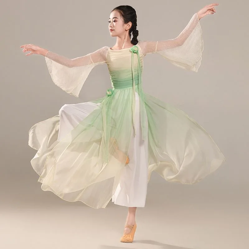 Kid Girl Women Classical Dance Costume Fairy Flower Suit Daily Practice Skirts Loose Flowing Gauze Performance Stage Dancewear
Kid Girl Women Classical Dance Costume Fairy Flower Suit Daily Practice Skirts Loose Flowing Gauze Performance Stage Dancewear