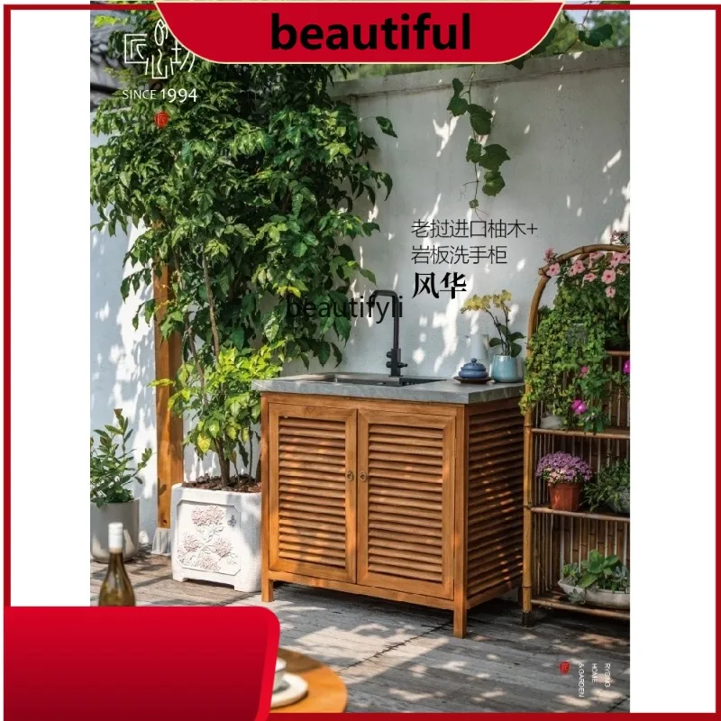 Chinese Courtyard Garden Wash Basin Teak Locker Balcony Inter-Platform Basin Integrated Wash Basin
Chinese Courtyard Garden Wash Basin Teak Locker Balcony Inter-Platform Basin Integrated Wash Basin