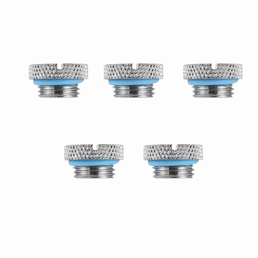 5PCS Easy to Tighten G1/4 Water Stopper Plug Slotted Drive O Ring PC Water Cooling Plug Durable Thread Plug Computer Gear
5PCS Easy to Tighten G1/4 Water Stopper Plug Slotted Drive O Ring PC Water Cooling Plug Durable Thread Plug Computer Gear