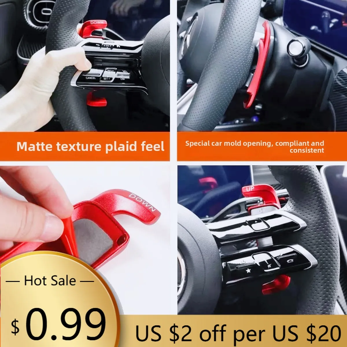 Чехлы на руль модифицированного цвета рулевого колеса автомобиля для Mercedes-Benz W206 C W223 S W214 E X254 GLC V295 EQE EQS 2022-2025
Чехлы на руль модифицированного цвета рулевого колеса автомобиля для Mercedes-Benz W206 C W223 S W214 E X254 GLC V295 EQE EQS 2022-2025