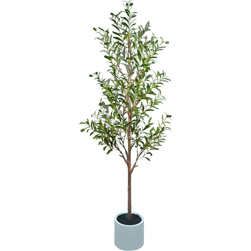 Artificial Faux Olive Tree with Water Droplet for Indoor, Fake Silk Leaves, Green
Artificial Faux Olive Tree with Water Droplet for Indoor, Fake Silk Leaves, Green