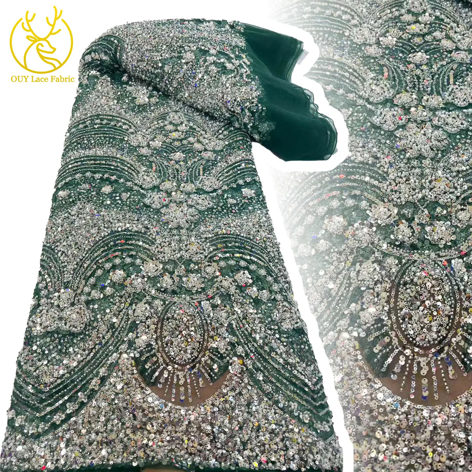 2026 Elegant African Nigerian Fashion Beaded Lace Size 5 High-end Luxury French Sequins Mesh Lace Fabric Women's Party Dresses
2026 Elegant African Nigerian Fashion Beaded Lace Size 5 High-end Luxury French Sequins Mesh Lace Fabric Women's Party Dresses