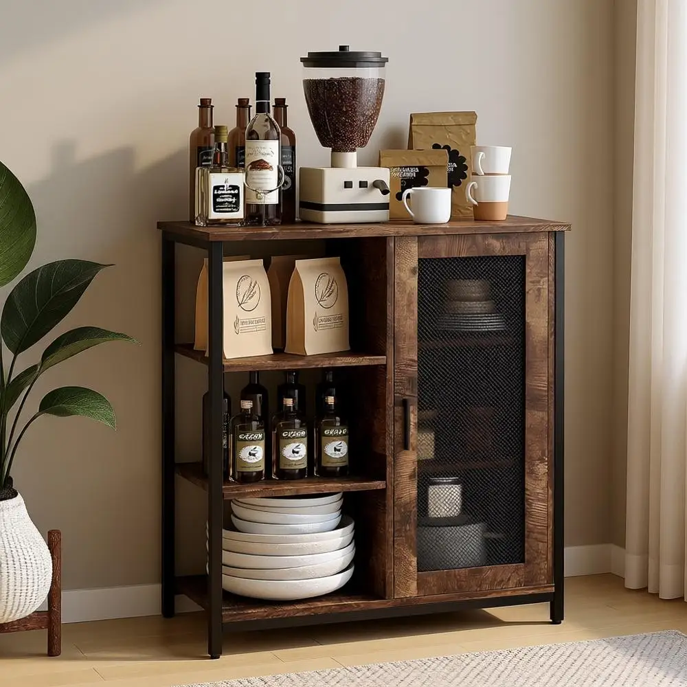 Compact Storage Bar Cabinet for Kitchen, 27.5 Small Dining Sideboard, Stylish Tea & Wine Station in Brown
Compact Storage Bar Cabinet for Kitchen, 27.5 Small Dining Sideboard, Stylish Tea & Wine Station in Brown