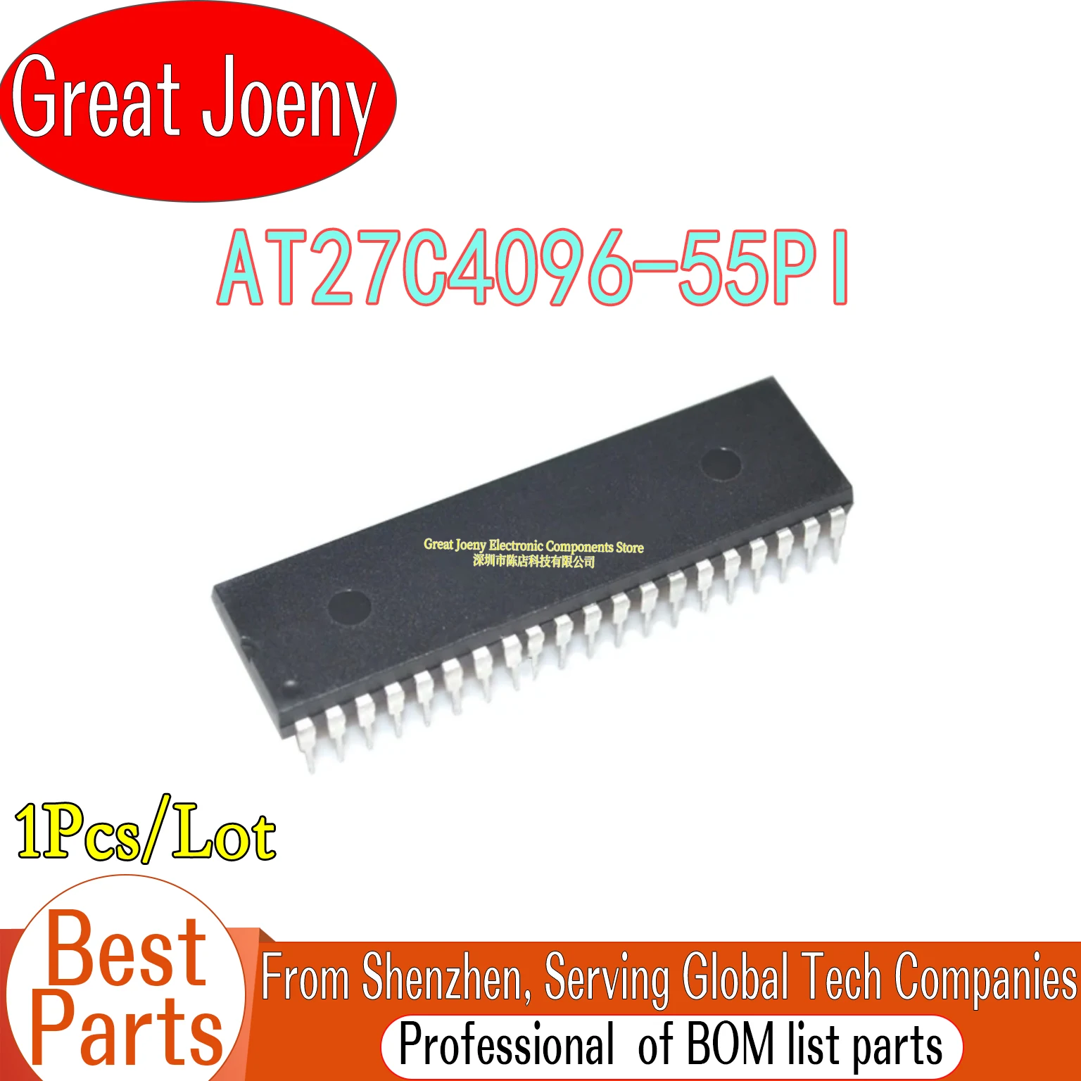 100% New Original AT27C4096-55PI AT27C4096 IC Chipset DIP-40
100% New Original AT27C4096-55PI AT27C4096 IC Chipset DIP-40