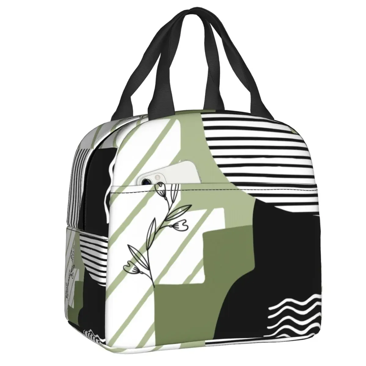 Custom Sage Retro Abstract Boho Insulated Lunch Bag for Women Waterproof Cooler Thermal Lunch Box Office Picnic Travel
Custom Sage Retro Abstract Boho Insulated Lunch Bag for Women Waterproof Cooler Thermal Lunch Box Office Picnic Travel