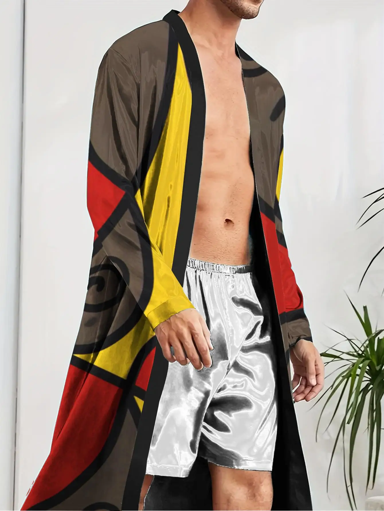 1pc Men's Robes 2026 Spring/Summer Bathrobe Robe for Man Graphic 3D Printed Men's Bathrobe Nightie for Men Men's Pajamas Polyest
1pc Men's Robes 2026 Spring/Summer Bathrobe Robe for Man Graphic 3D Printed Men's Bathrobe Nightie for Men Men's Pajamas Polyest