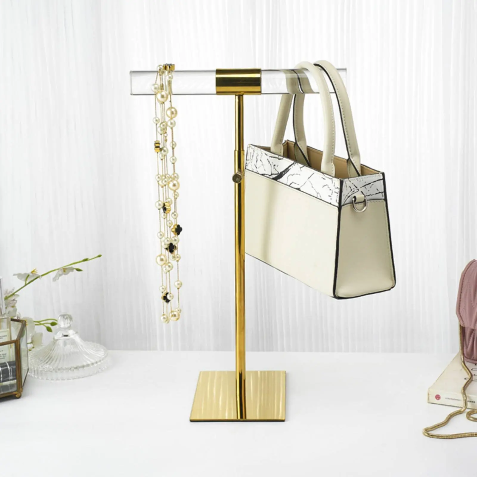 Floor Necklace Stand Adjustable Height Necklace Display Stand Jewelry Display Rack Stainless Steel Easy to Assemble
Floor Necklace Stand Adjustable Height Necklace Display Stand Jewelry Display Rack Stainless Steel Easy to Assemble