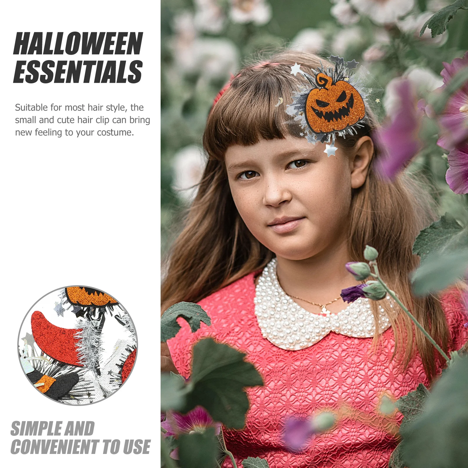 6 Pcs Halloween Barrettes for Girls Clips Hair Decoration Accessory Accessories 
6 Pcs Halloween Barrettes for Girls Clips Hair Decoration Accessory Accessories