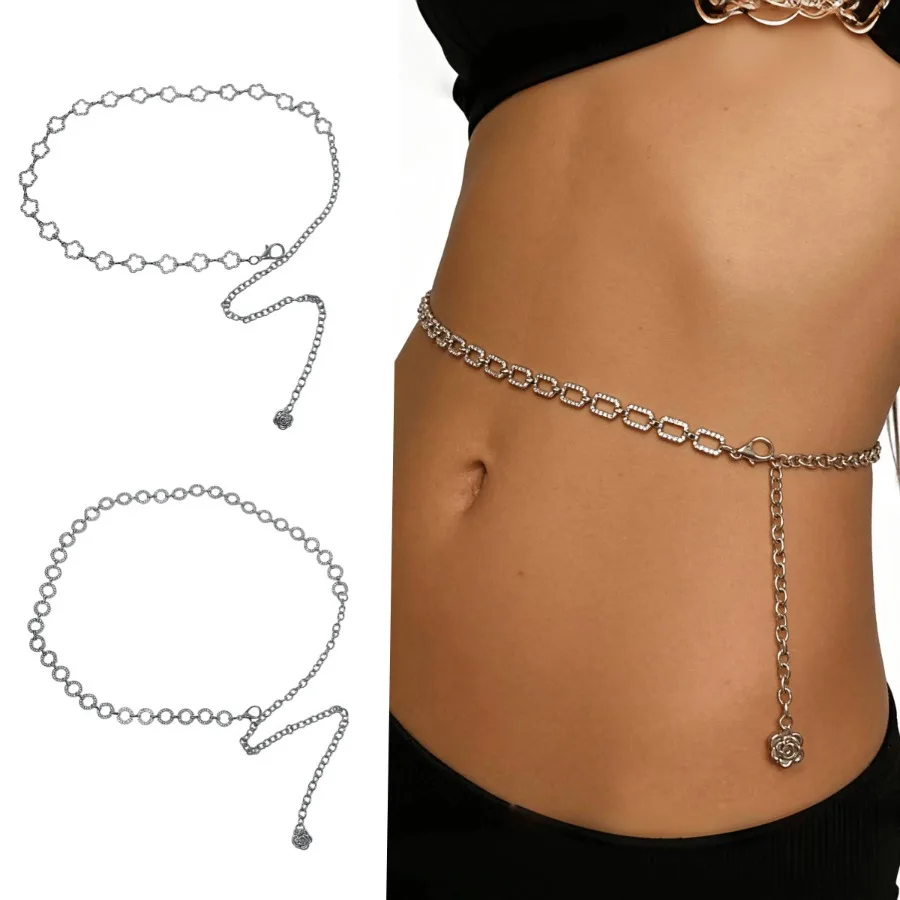 【New style】Metal waist chain all-match waist belt Women's decorative dress waist waist Rhinestone short skirt body skirt pants
【New style】Metal waist chain all-match waist belt Women's decorative dress waist waist Rhinestone short skirt body skirt pants