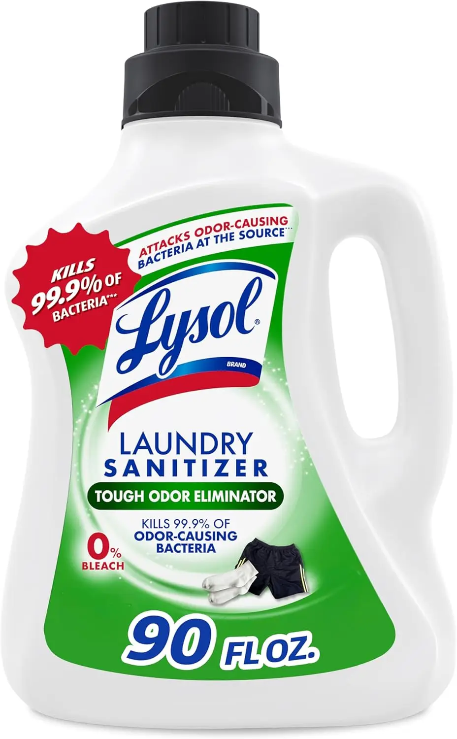 Tough Odor Eliminator Laundry Sanitizer Additive, Sanitizing Liquid for Gym Clothes and Activewear, 0% Bleach, Eliminates Odor C
Tough Odor Eliminator Laundry Sanitizer Additive, Sanitizing Liquid for Gym Clothes and Activewear, 0% Bleach, Eliminates Odor C