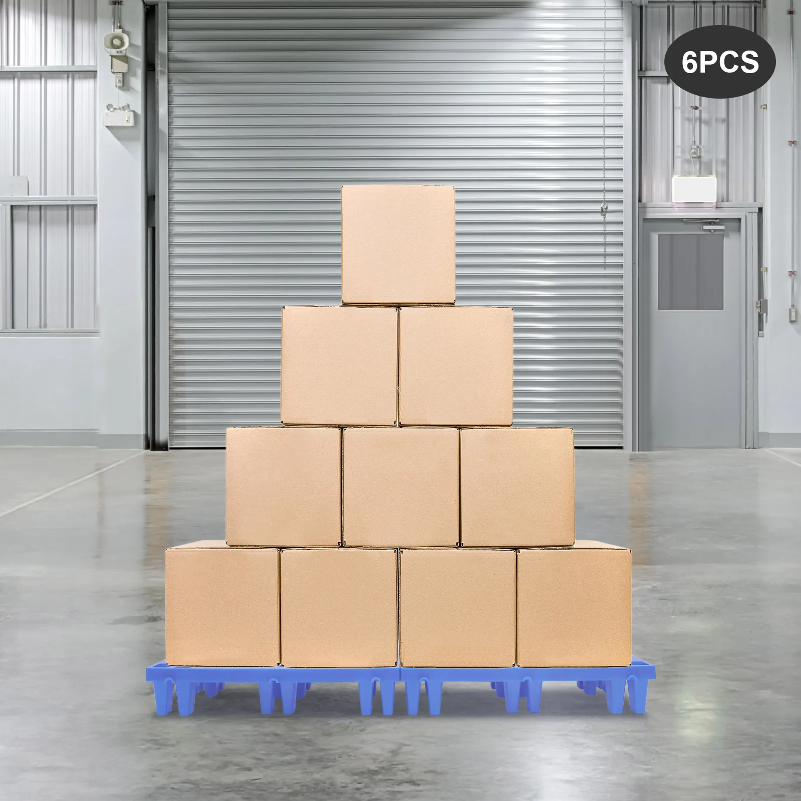 6 шт. легкие синие пластиковые поддоны из полипропилена с высокой нагрузкой, водонепроницаемые, влагостойкие для складского хранения
6 шт. легкие синие пластиковые поддоны из полипропилена с высокой нагрузкой, водонепроницаемые, влагостойкие для складского хранения