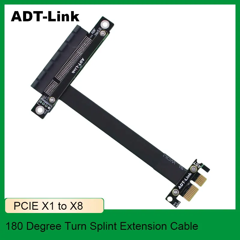 ADT-Link PCI-E от X1 до X8, удлинительный кабель поворота 180 градусов для обновления компьютерного оборудования
ADT-Link PCI-E от X1 до X8, удлинительный кабель поворота 180 градусов для обновления компьютерного оборудования