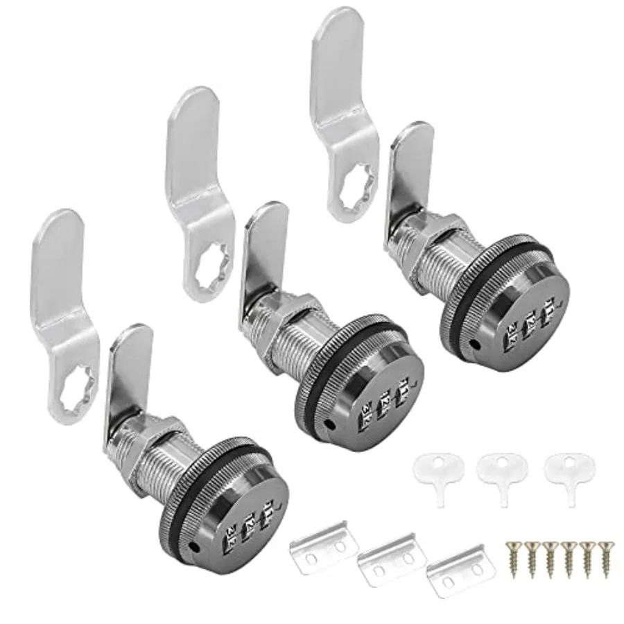 Number Combination Lock for File Cabinet, -/8 Inch Keyl Cam Lock for Desk Drawer Mailbox
Number Combination Lock for File Cabinet, -/8 Inch Keyl Cam Lock for Desk Drawer Mailbox