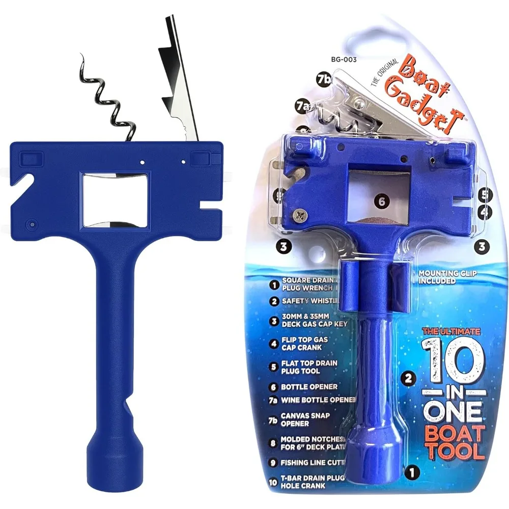 10-in-1 Marine Multitool with Gas Cap Key Fishing Line Cutter Bottle Opener Whistle Essential Boating Accessory
10-in-1 Marine Multitool with Gas Cap Key Fishing Line Cutter Bottle Opener Whistle Essential Boating Accessory