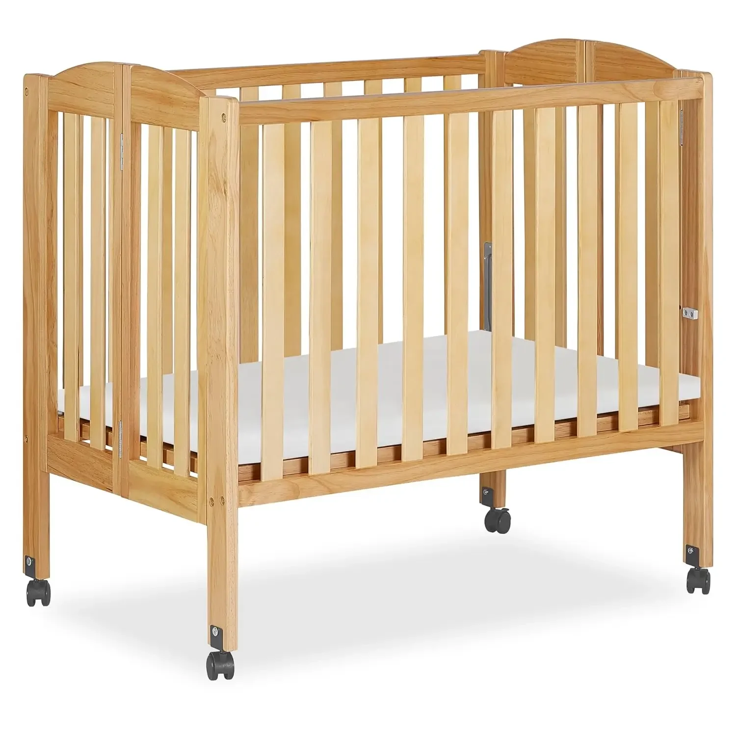 2-in-1 Folding Portable Compact Mini Baby Crib in Natural, GreenGuard Gold & JPMA, US Patented Flat Folding System, Locking
2-in-1 Folding Portable Compact Mini Baby Crib in Natural, GreenGuard Gold & JPMA, US Patented Flat Folding System, Locking