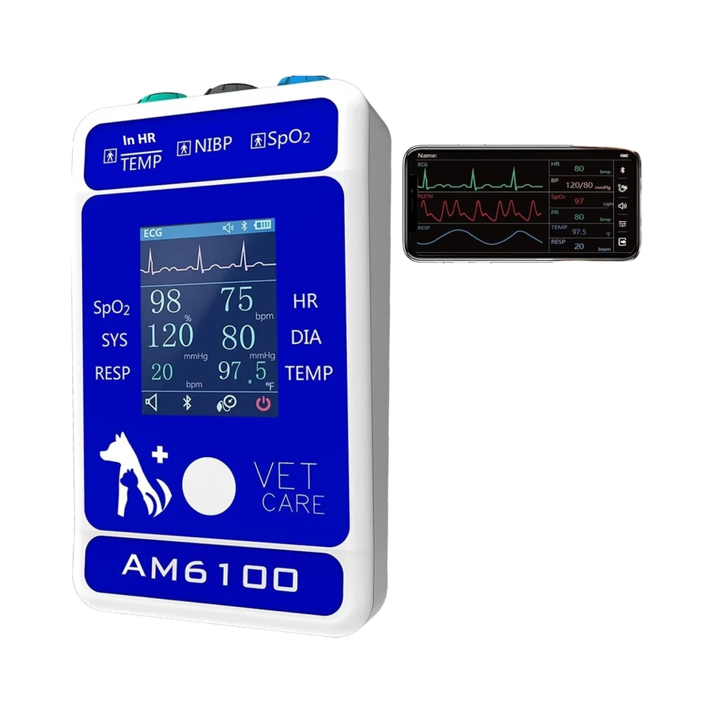 OSCAT Rechargeable 2.4\" Display Bluetooth Pulse Oximeter Pressure Handheld Veterinary Instrument For Dogs Cats
OSCAT Rechargeable 2.4\" Display Bluetooth Pulse Oximeter Pressure Handheld Veterinary Instrument For Dogs Cats