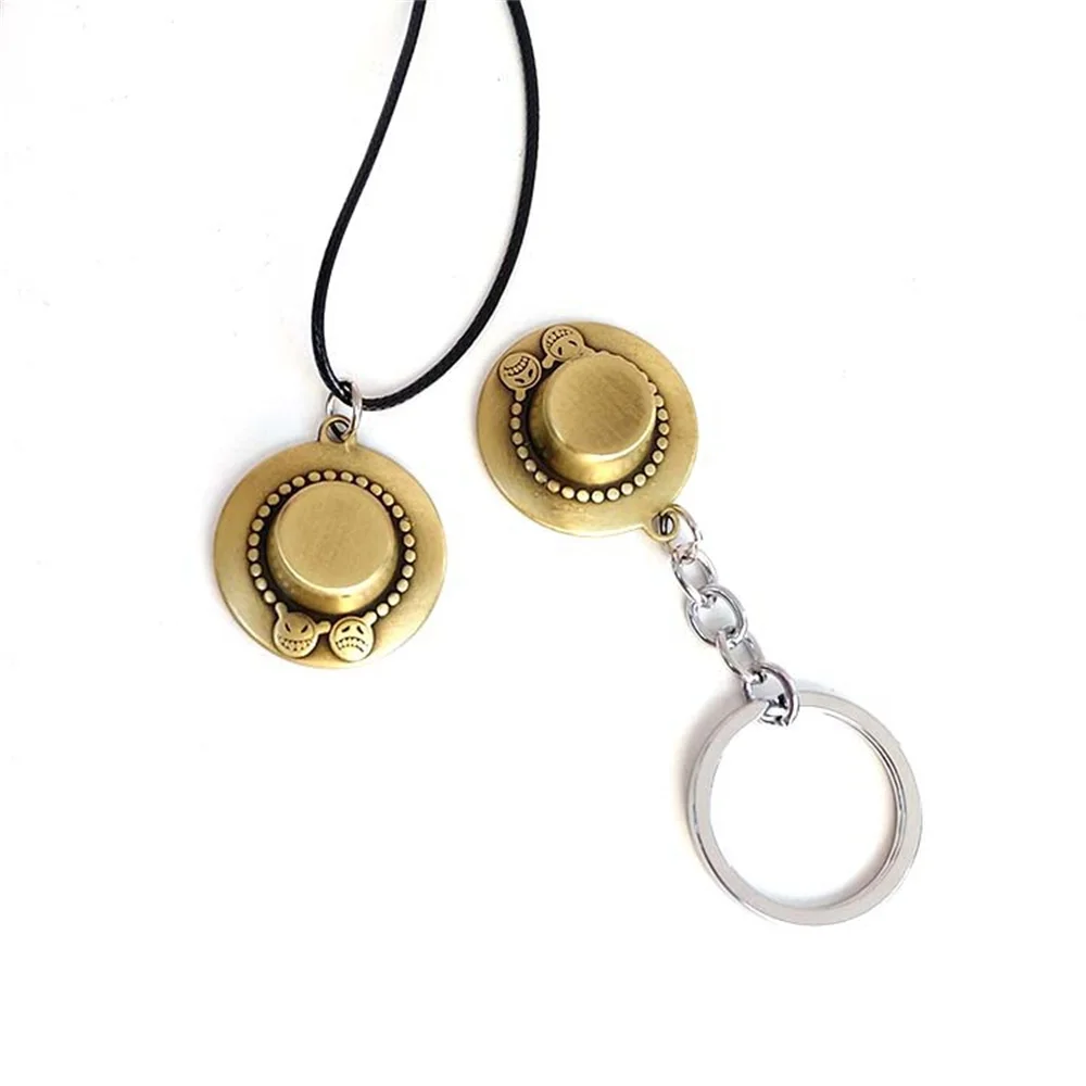 Anime One Piece Portgas·D· Ace Hat Necklaces Metal Pendant Keychain Jewelry for Christmas Women Men Gifts Figure Cosplay Toys
Anime One Piece Portgas·D· Ace Hat Necklaces Metal Pendant Keychain Jewelry for Christmas Women Men Gifts Figure Cosplay Toys