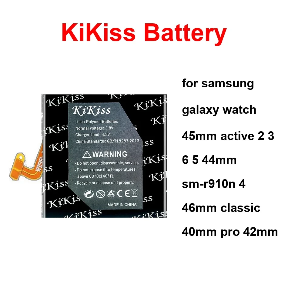 Battery EB-BR870ABY EB-BR945ABY For Samsung Galaxy Watch 45MM Active 2 3 6 5 44MM SM-R910n 4 46MM Classic 40MM Pro 42MM
Battery EB-BR870ABY EB-BR945ABY For Samsung Galaxy Watch 45MM Active 2 3 6 5 44MM SM-R910n 4 46MM Classic 40MM Pro 42MM