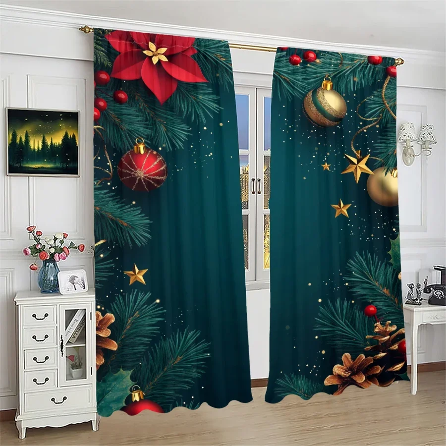Рождественские шторы с принтом в виде сосновых лампочек, шторы для сумок с шестом, рождественские украшения, украшения для дома, украшения для комнаты
Рождественские шторы с принтом в виде сосновых лампочек, шторы для сумок с шестом, рождественские украшения, украшения для дома, украшения для комнаты