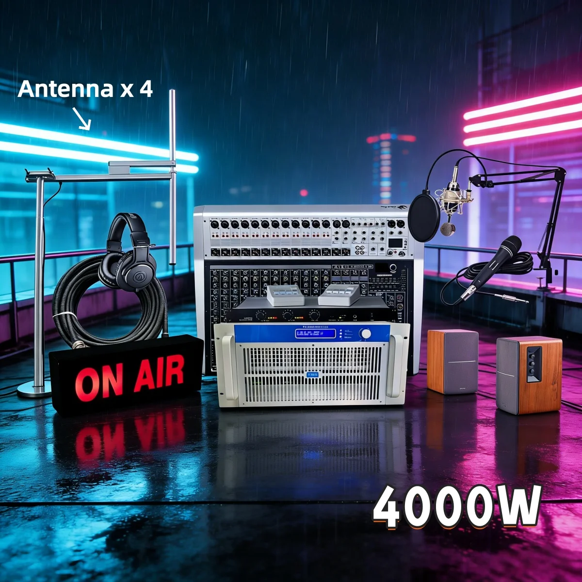 Church YXHT-1, 4KW(4000W) FM Transmitter Complete Station Solution, Outdoor Gospel System, Full Set, Long Range Stable
Church YXHT-1, 4KW(4000W) FM Transmitter Complete Station Solution, Outdoor Gospel System, Full Set, Long Range Stable